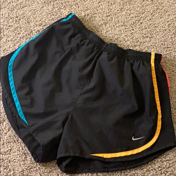 multi colored nike shorts